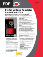 Digital Voltage Regulator Control M-6200A