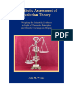 A Catholic Assessment of Evolution Theory Fifth Printing Electronic 2016 Qrmtbs