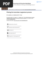 Piloting The Australian Magnesium Process