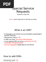 Special Service Requests