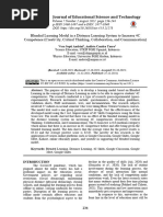 Blended Learning Model in A Distance Learning System To Increase 4C Competence (Creativity, Critical Thinking, Collaboration, and Communication)