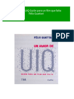 Un Amor de UIQ Guión para Un Film Que Falta Félix Guattari 2024 Scribd Download