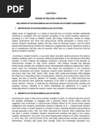 Review of Related Literature Influence of Extracurricular Activities On Student Engagement 1. Importance of Extracurricular Activities