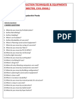 6th Sem Civil Engg ACTE Model Question