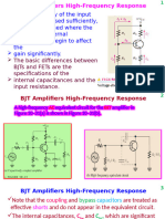 BJT Amplifier High Frequency Response