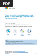 Migrating From Federated Authentication To Pass-Through Authentication