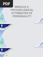 Module 4 Psychological Attributes of Personality