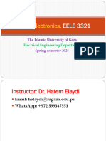 Digital Electronics EELE3321 - 2024