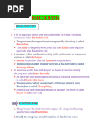 n1 - 5718-Electrolysis Notes With Summary, Questions and Answers New