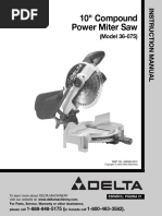 10" Compound Power Miter Saw: (Model 36-075)