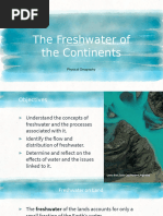 Freshwater of The Continents