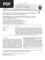 Morphological, Structural, Thermal and Optical Properties