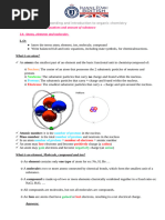 1A Atoms, Elements and Molecules