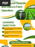 Agricultural Hazards and Risks in Farm Operations