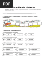 Evaluación de Historia