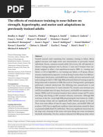 The Effects of Resistance Training To Near Failure On