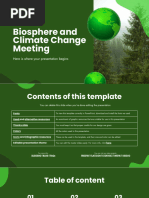 Biosphere and Climate Change Meeting by Slidesgo