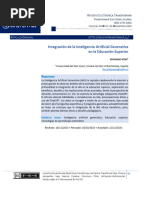 Integracion de La Inteligencia Artificial Generativa en La Educacion Superior