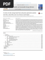 A Review of Solar Energy Based Heat and Power Generation Systems