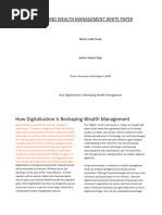 How Digitalization Reshaping Wealth Management White Paper