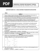 QBank Ch. 11 Dual Nature of Radiation and Matter