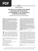 Age Norms For AuditoryPerceptu (9735)