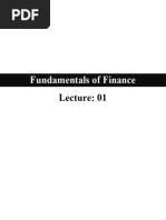 Finance Chapter 01