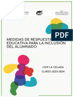 Medidas de Respuesta Educativa para La Inclusion Ceip La Celada 23 24