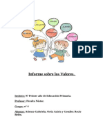 Informe de Valores