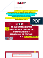 Comprensión Y Redacción de Textos I Ciclo 2024 - AGOSTO