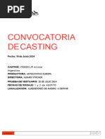 Convocatoria Casting AE FITO PAEZ