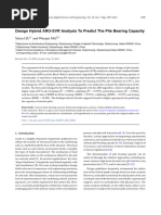 10.design Hybrid ARO-SVR Analysis To Predict The Pile Bearing Capacity