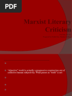 Study Materials On Marxist Literary Theory Sem 6