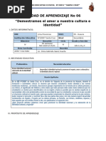 Unidad de Aprendizaje 06.1 Arte y Cultura 2024 - Sec 20857