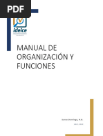 Manual de Organización y Funciones