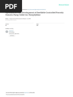 Optimization and Development of Swellable Controlled Porosity Osmotic Pump Tablet For Theophylline