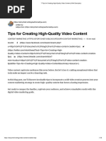 7 Tips For Creating High-Quality Video Content (With Examples)