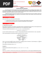 Module 4 Separation of Variables