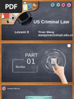 US-UK Criminal Law - Lesson 10