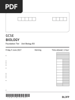 June 2017 QP - Unit B3 (F) AQA Biology GCSE