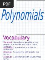 Introduction To Polynomials