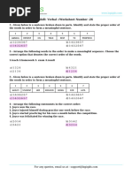 Skill: Verbal::Worksheet Number:26: A) 1-2-3-4-5-6-7 B) 1-4-2-3-6-5-7 C) 1-4-3-2-6-5-7 D) 1-4-3-2-5-6-7