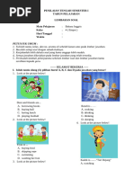 Soal Bahasa Inggris PTS Kurikulum Merdeka