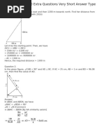 Triangles Extra Questions Class 10