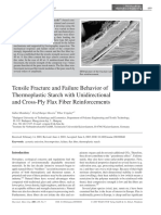 2003 - Tensile Fracture and Failure Behavior of Thermoplastic Strach With Unidirectional and Cross Ply Flax Fiber Reinforcement