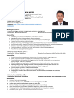 Resume of Shoaib Hussain Nury