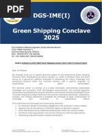 Invitation Letter For Technical Paper For Green Shipping Conclave 2025 - Rev - 1.1