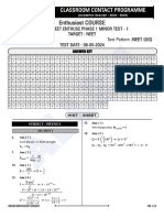 NEET-Enthuse - Phase 1 - Minor Test - 1 - 08.5.2024 - Key & Solutions