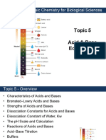 5 - Acid and Base Equilibrium