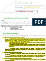 Chapitre La Démarche Du Sociologue